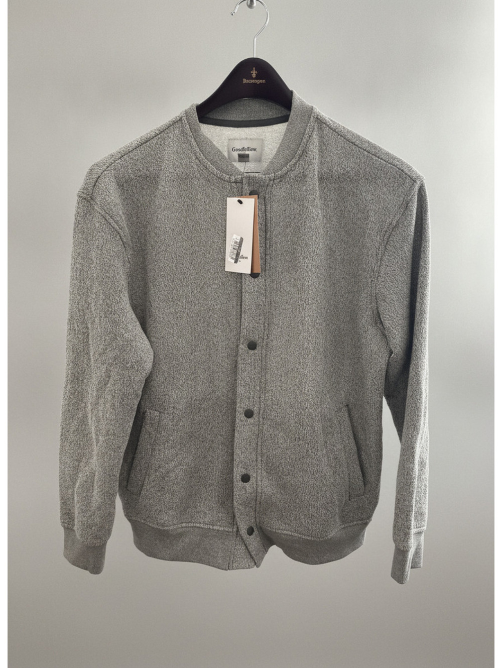 Goodfellow & Co Gray Button-Up Bomber Jacket